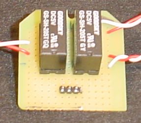 Photo of track reversing relay board