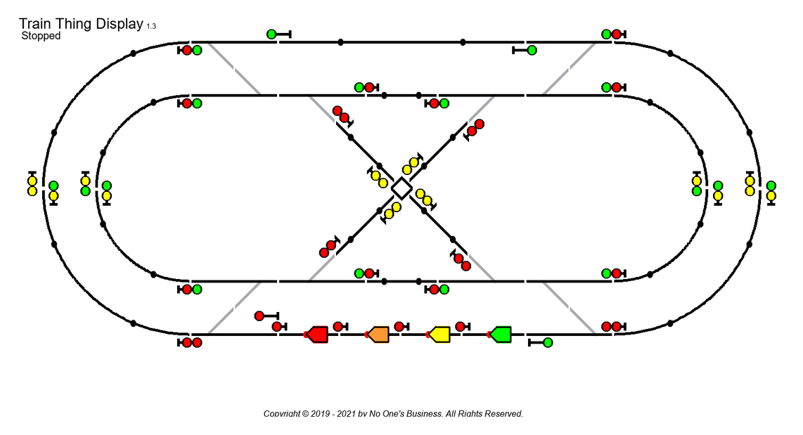 Simulator layout with signals - screen shot