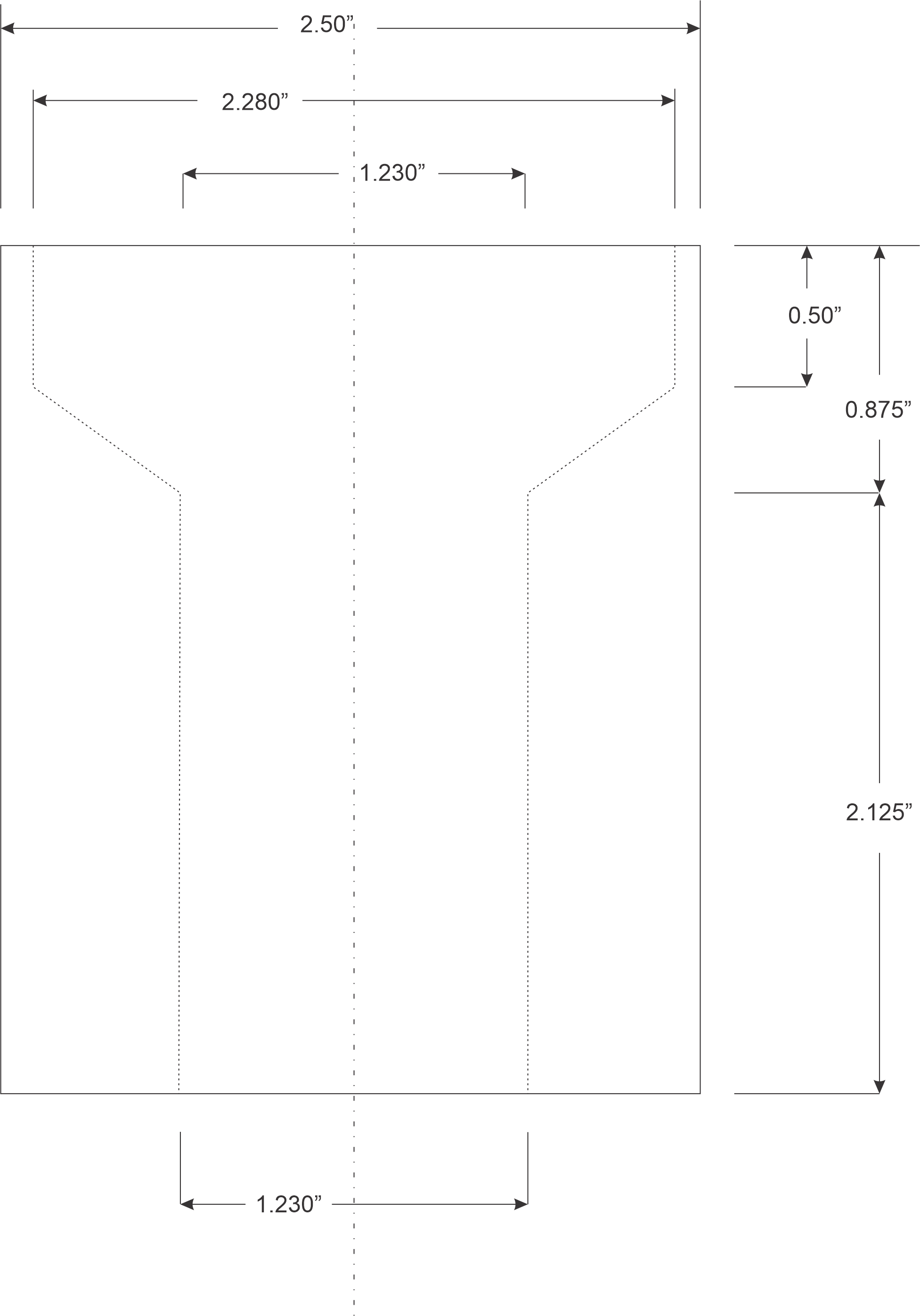 machanical drawing of shop-vac coupling